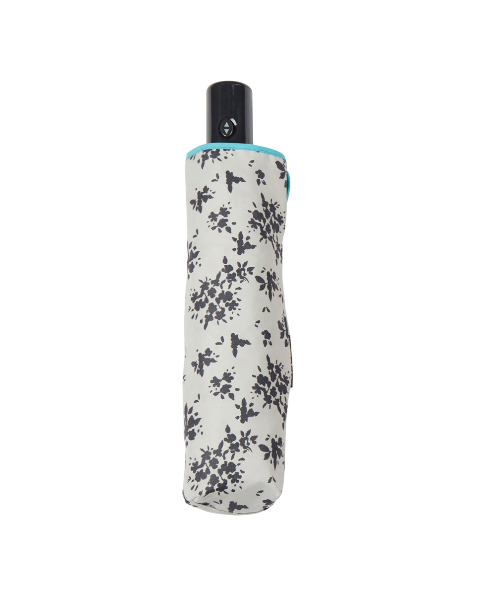 Guarda-Chuva Dobrável Automático com Estampado Floral - Cru Cru-2