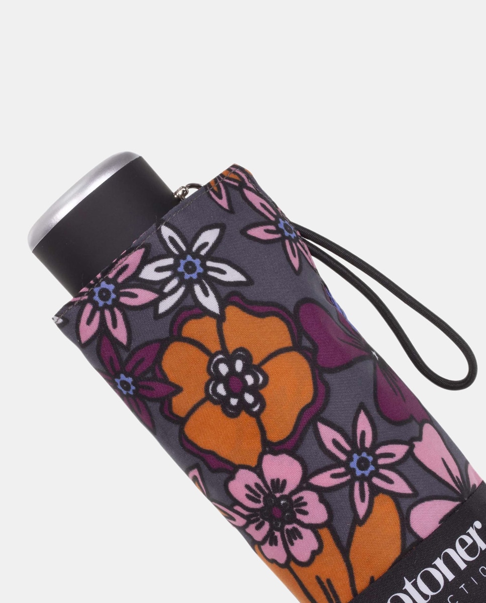 Guarda-Chuva Mini Dobrável Manual com Animal Print Multicolor-3