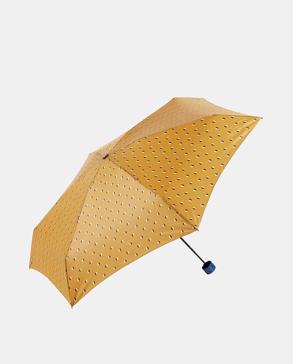 Guarda-Chuva Mini Manual com Estojo Mostarda-1