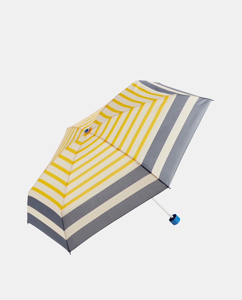 Guarda-Chuva Dobrável Manual com Capa Amarelo-1