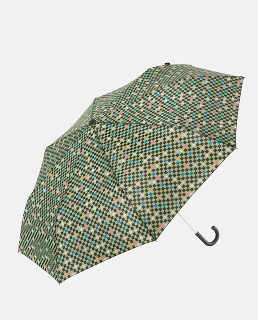 Imagem 0 de Guarda-Chuva Dobrável Manual de Punho Curvo "Blend" com Proteção Solar UVP50+ e Tecido de Poliéster Reciclado e Reciclável