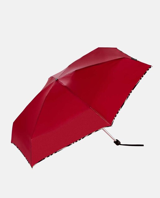 Imagem 0 de Guarda-Chuva Mini Manual "Zebra" com Bolsa e Fabricado em Tecido Reciclado. Ligeiro e com Sistema Windproof.