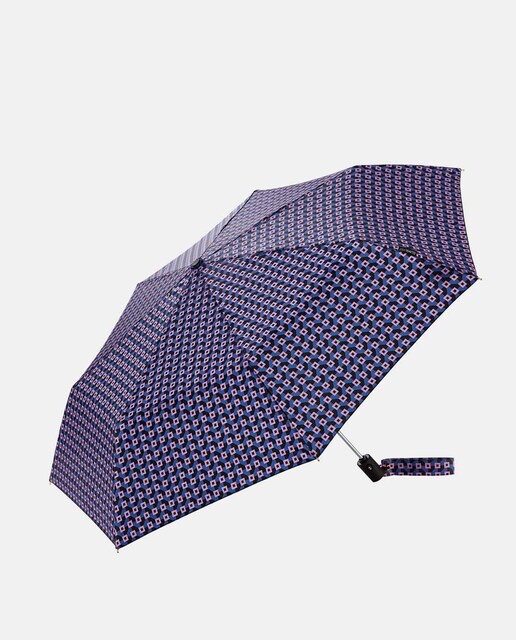 Imagem 0 de Guarda-Chuva Dobrável Abre e Fecha "Blocks" com Proteção Solar UVP50+ e Tecido Reciclado. Com Sistema Windproof.