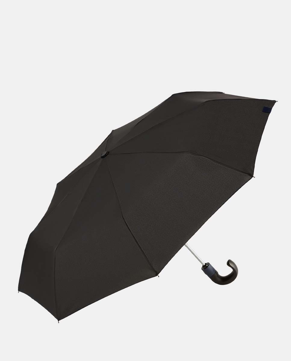 Imagem 0 de Guarda-Chuva Dobrável Abre e Fecha "Black" com Sistema Windproof. Fabricado em Poliéster Reciclado e Reciclável.