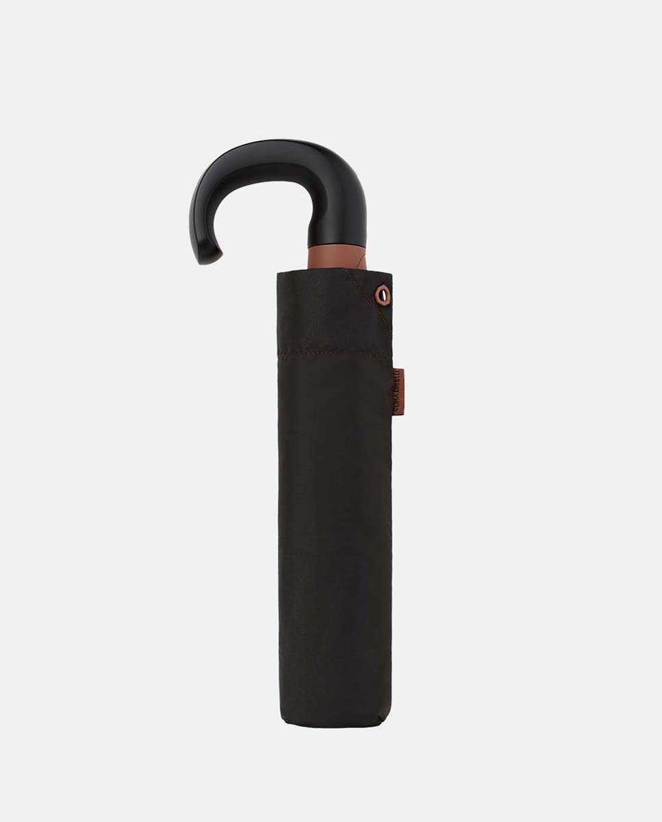 Guarda-Chuva Dobrável Abre e Fecha "Black" com Sistema Windproof. Fabricado em Poliéster Reciclado e Reciclável Cinzento-2