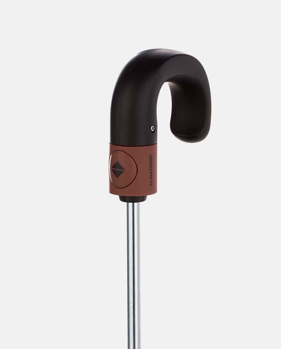Guarda-Chuva Dobrável Abre e Fecha "Black" com Sistema Windproof. Fabricado em Poliéster Reciclado e Reciclável Cinzento-3