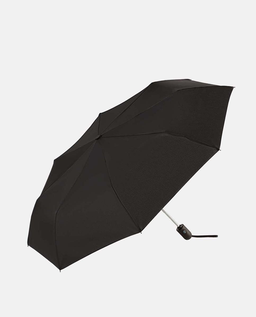 Imagem 0 de Guarda-Chuva Dobrável Abre e Fecha "Black Jack" com Sistema Windproof. Fabricado em Poliéster Reciclado e Reciclável.