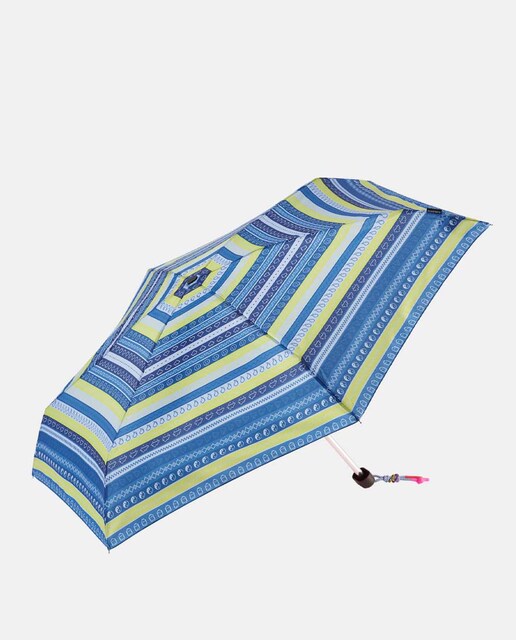 Imagem 0 de Guarda-Chuva Mini Manual "Blocks" com Proteção Solar UVP50+ e Tecido Reciclado. Com Sistema Windproof.