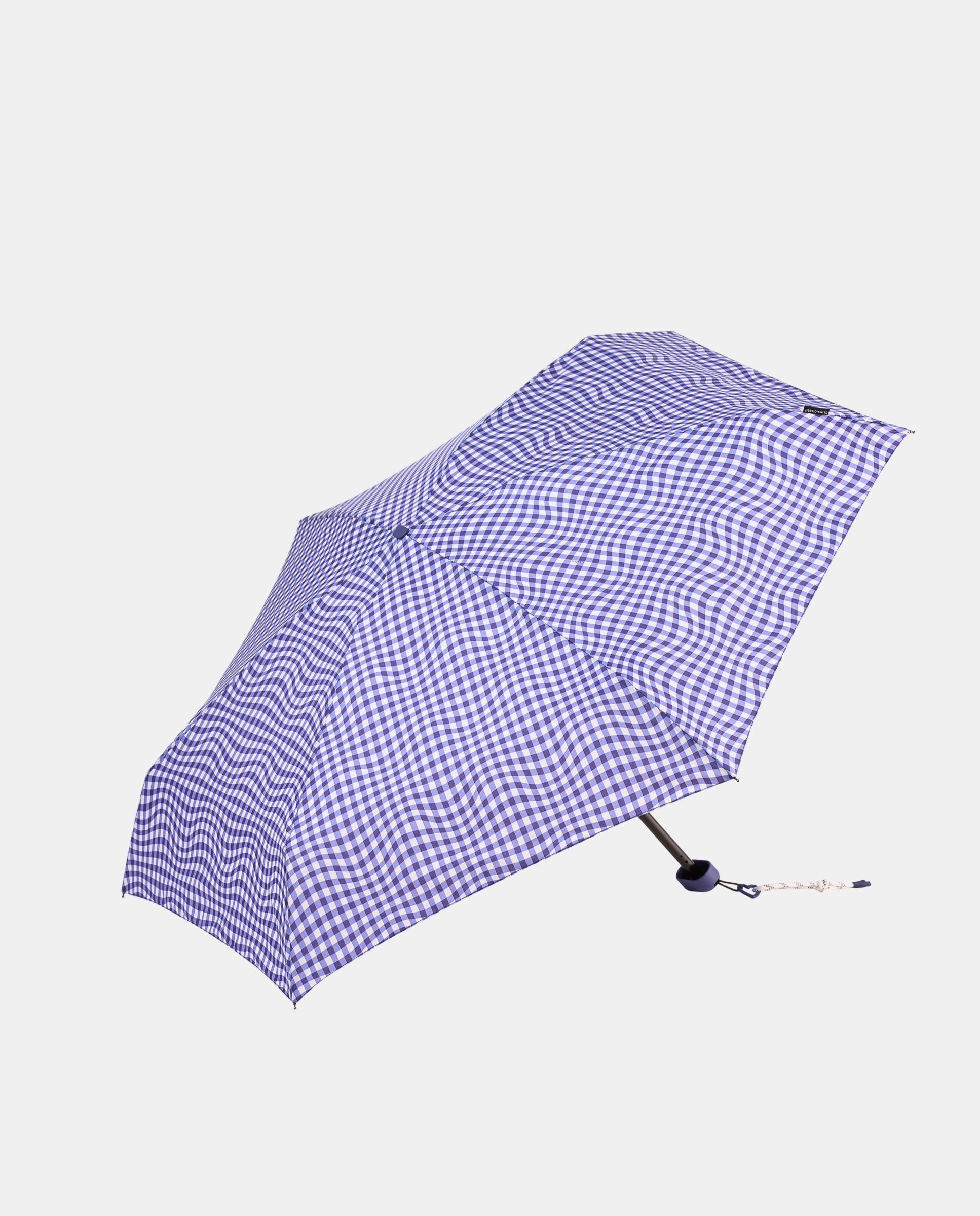 Imagem 0 de Guarda-Chuva Dobrável Mini Manual "Vichy". Trata-se de um Guarda-Chuva Ultraligeiro com Bolsa, UVP 50+, Tecido de Poliéster Reciclado e Reciclável.