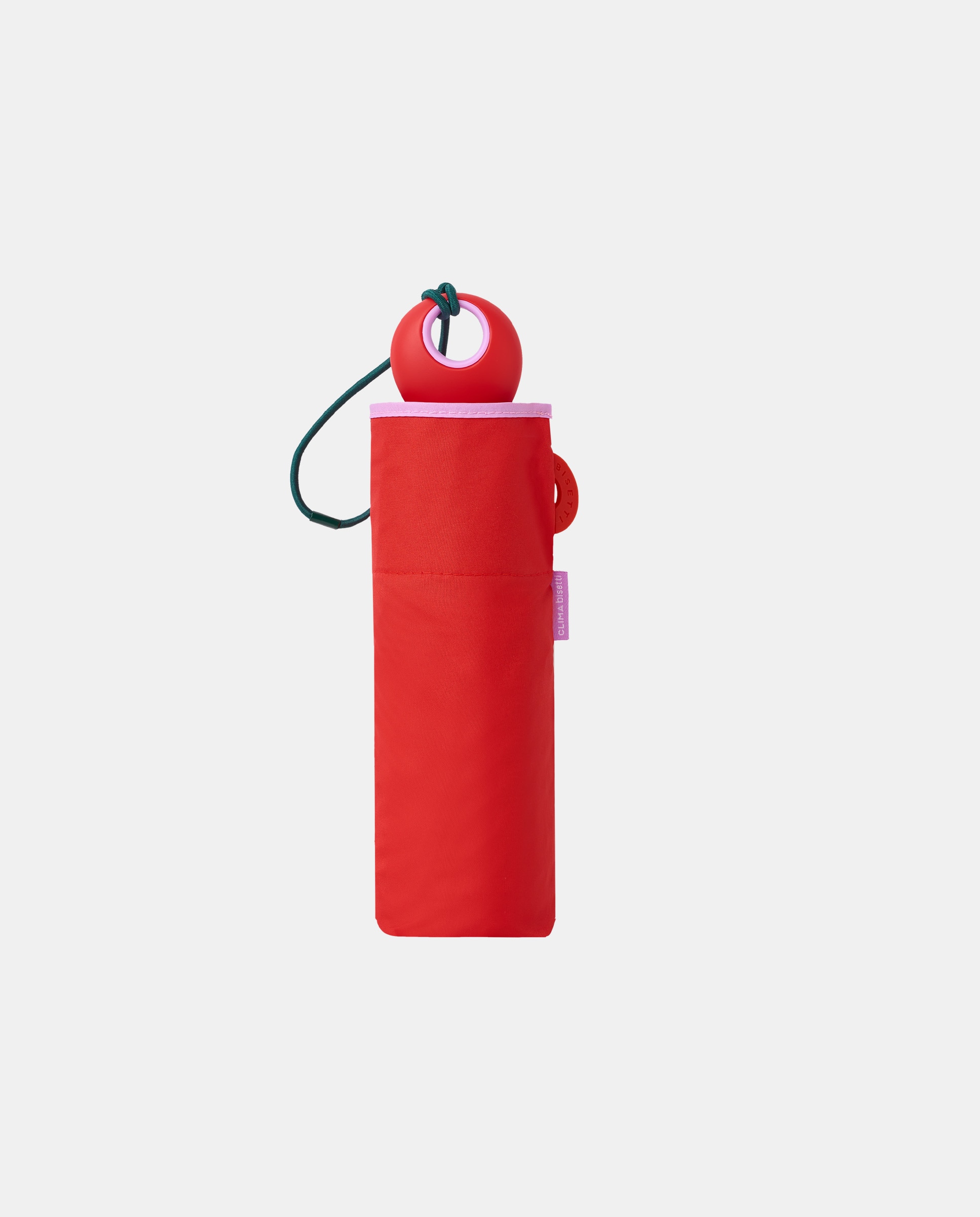 Guarda-Chuva Dobrável Mini Manual "Joy Plain" com Tecnologia Windproof e Tecido de Poliéster Reciclado e Reciclável Vermelho-2
