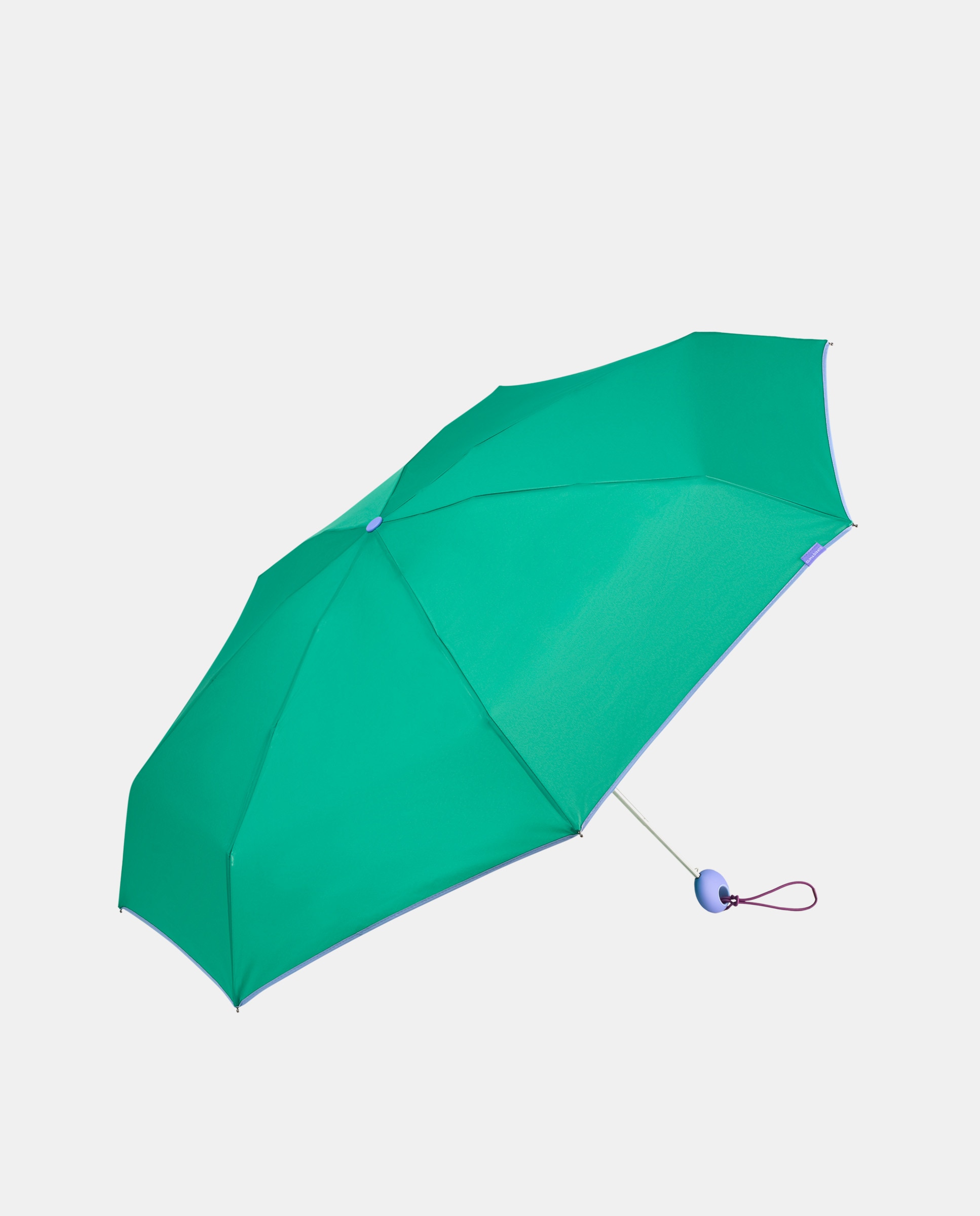 Guarda-Chuva Dobrável Mini Manual "Joy Plain" com Tecnologia Windproof e Tecido de Poliéster Reciclado e Reciclável Verde-1