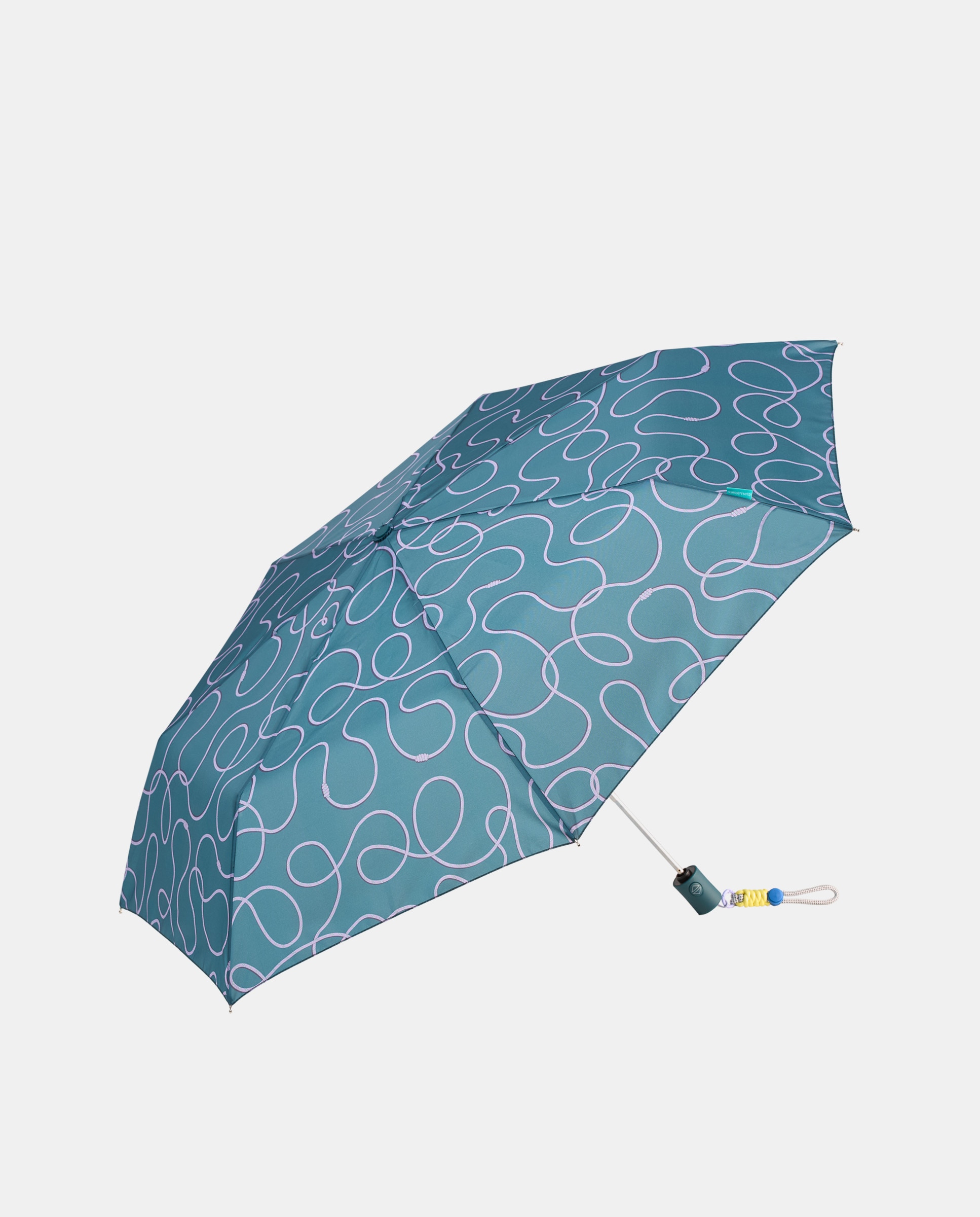 Imagem 0 de Guarda-Chuva Dobrável Manual de Punho Curvo "Cords" com Proteção Solar UVP50+ e Tecido de Poliéster Reciclado e Reciclável.