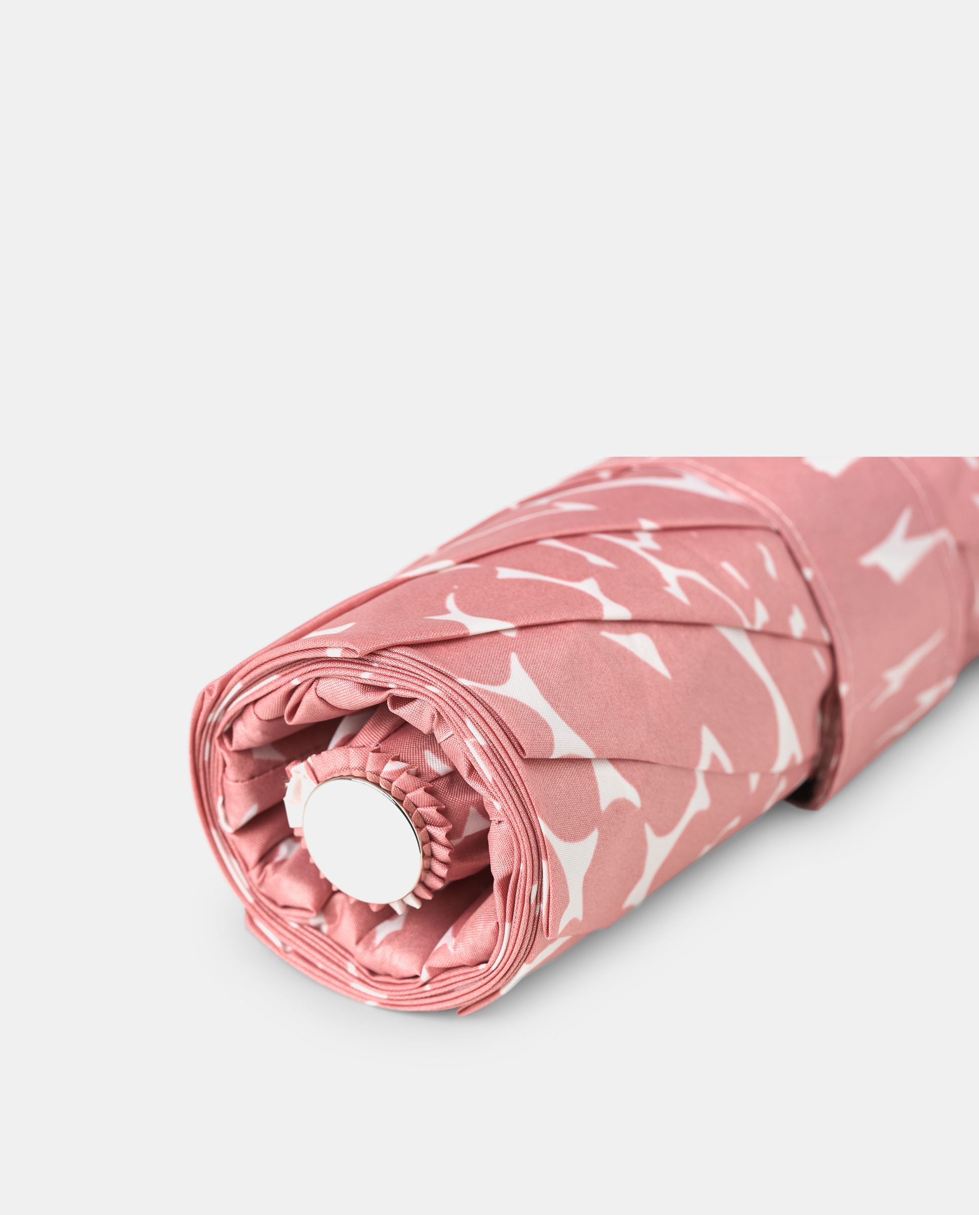 Guarda-Chuva Dobrável Manual "Stones" com Punho Curvo Ergonómico. Fabricado em Tecido Reciclado, é Leve, Resistente e Fácil de Transportar Rosa-4