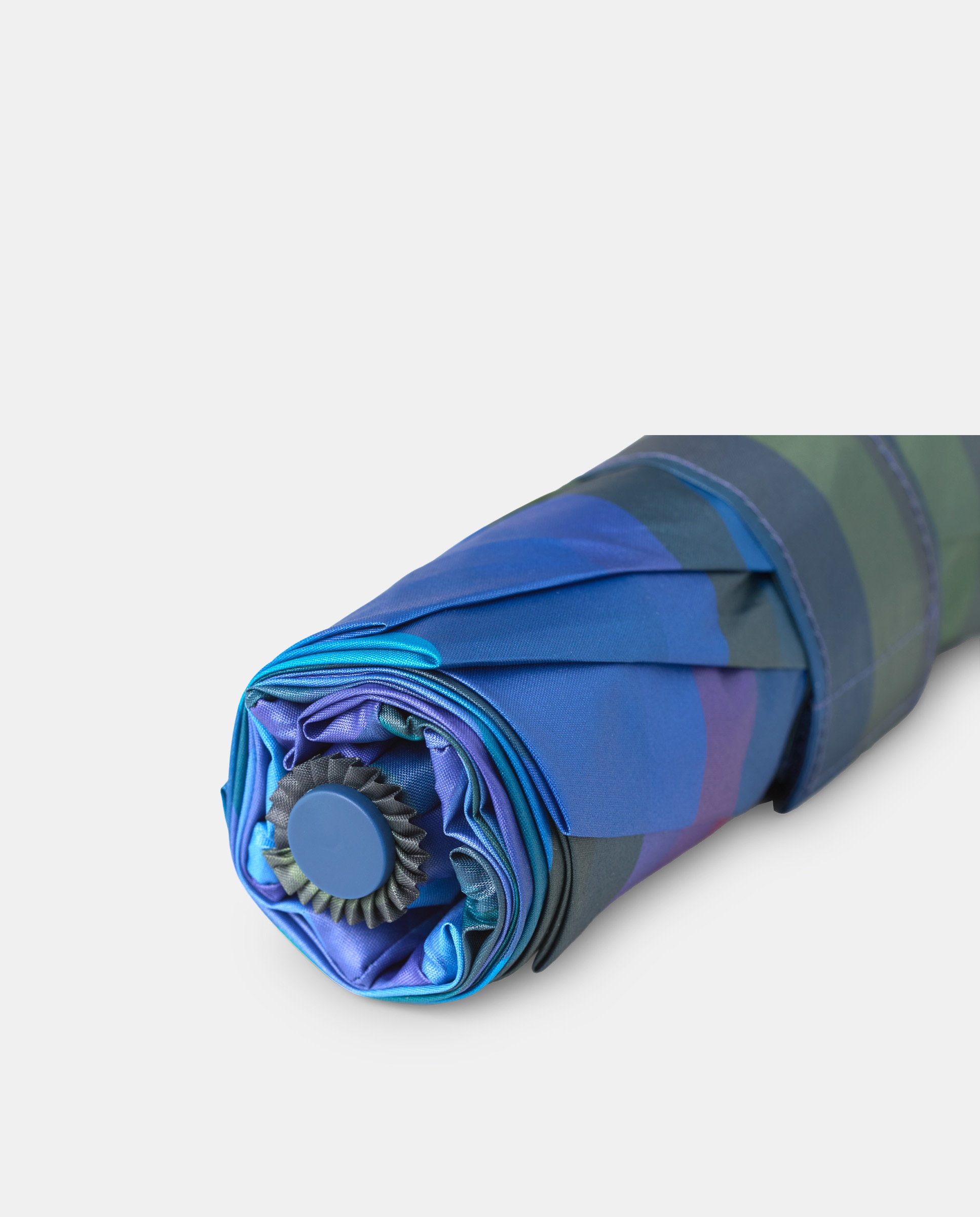 Guarda-Chuva Dobrável com Abertura e Fecho Automáticos "Chromatique". Concebido com Tecido Reciclado e Resistente ao Vento Azul-3