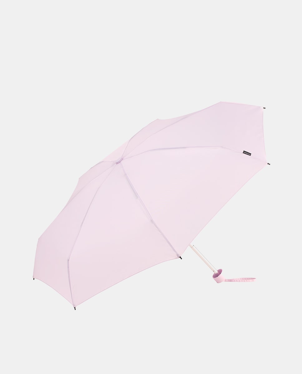 Guarda-Chuva Dobrável Mini Manual "Colors" com Sistema Windproof, Proteção Solar UVP50+, Ligeiro e Fabricado em Poliéster Reciclado e Reciclável Rosa-1