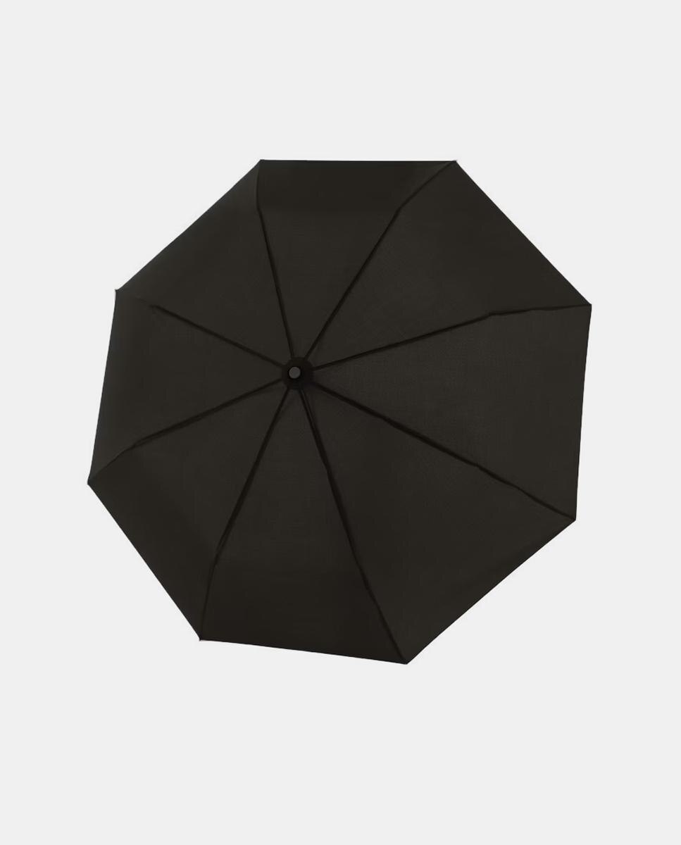 Guarda-chuva desdobrável automático preto Preto-2