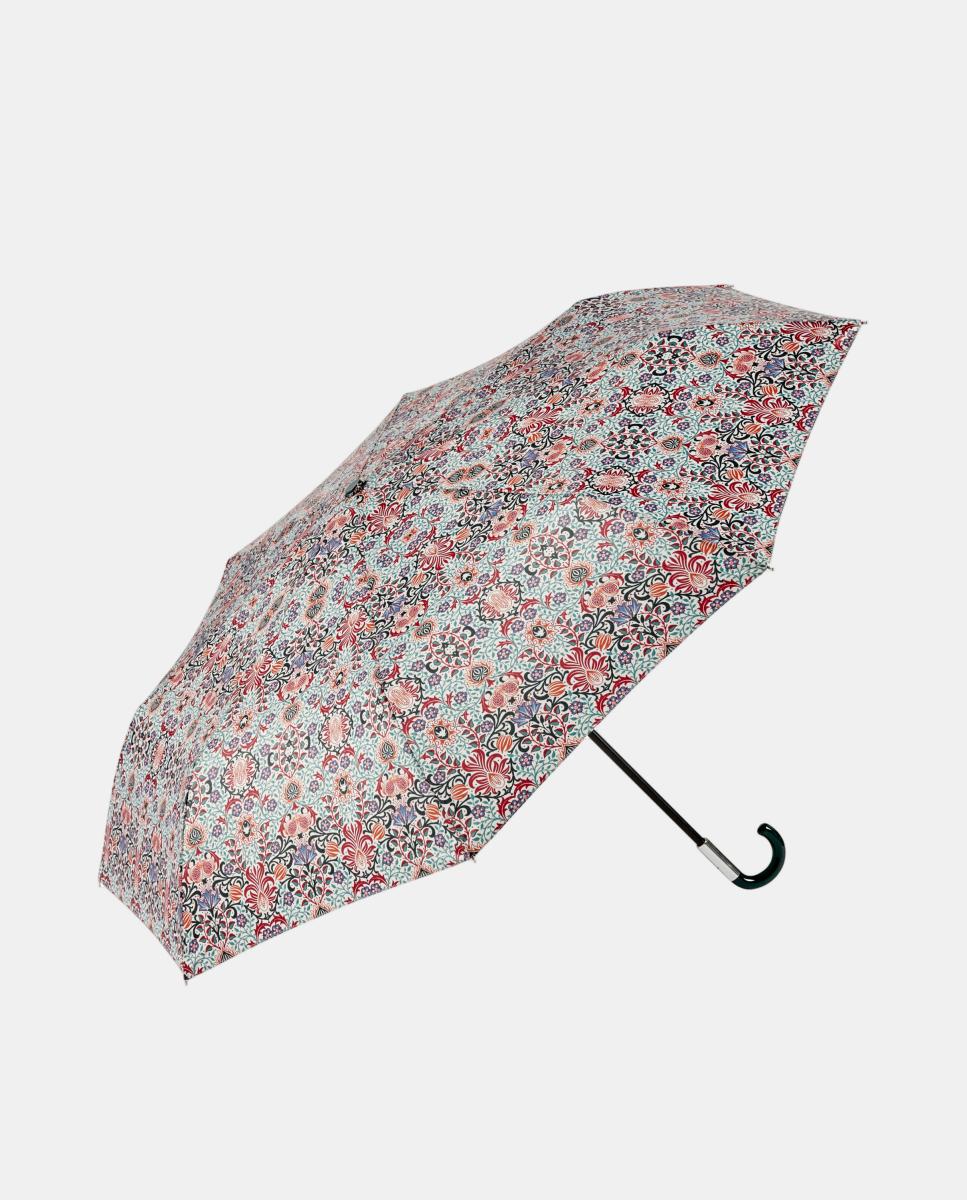 Imagem 0 de Guarda-Chuva Dobrável com Punho Curvo. Estampado Floral Morris