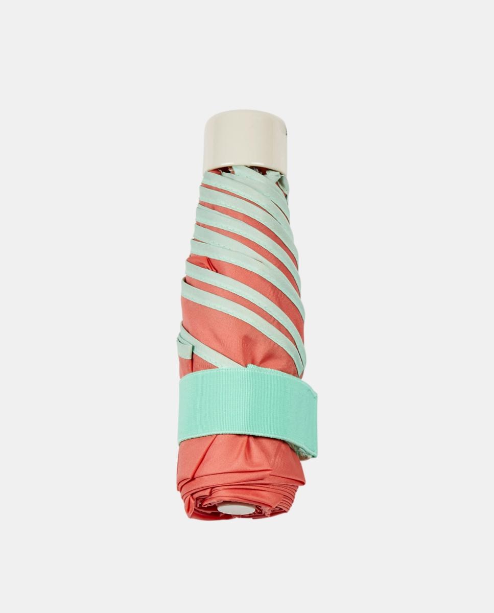 Guarda-Chuva Dobrável Manual Liso. Com Estojo de Neopreno Coral-2