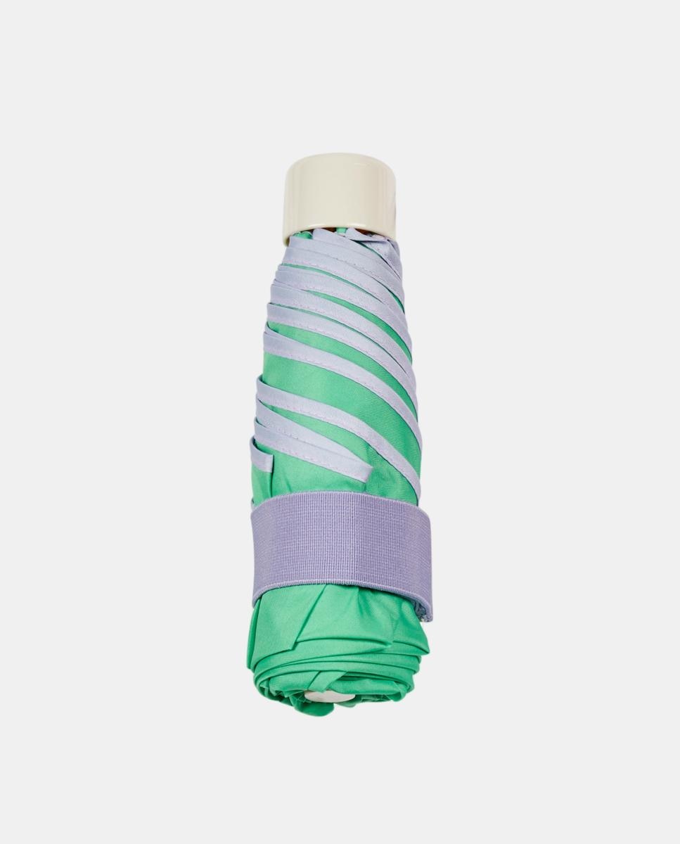 Guarda-Chuva Dobrável Manual Liso. Com Estojo de Neopreno Verde-2