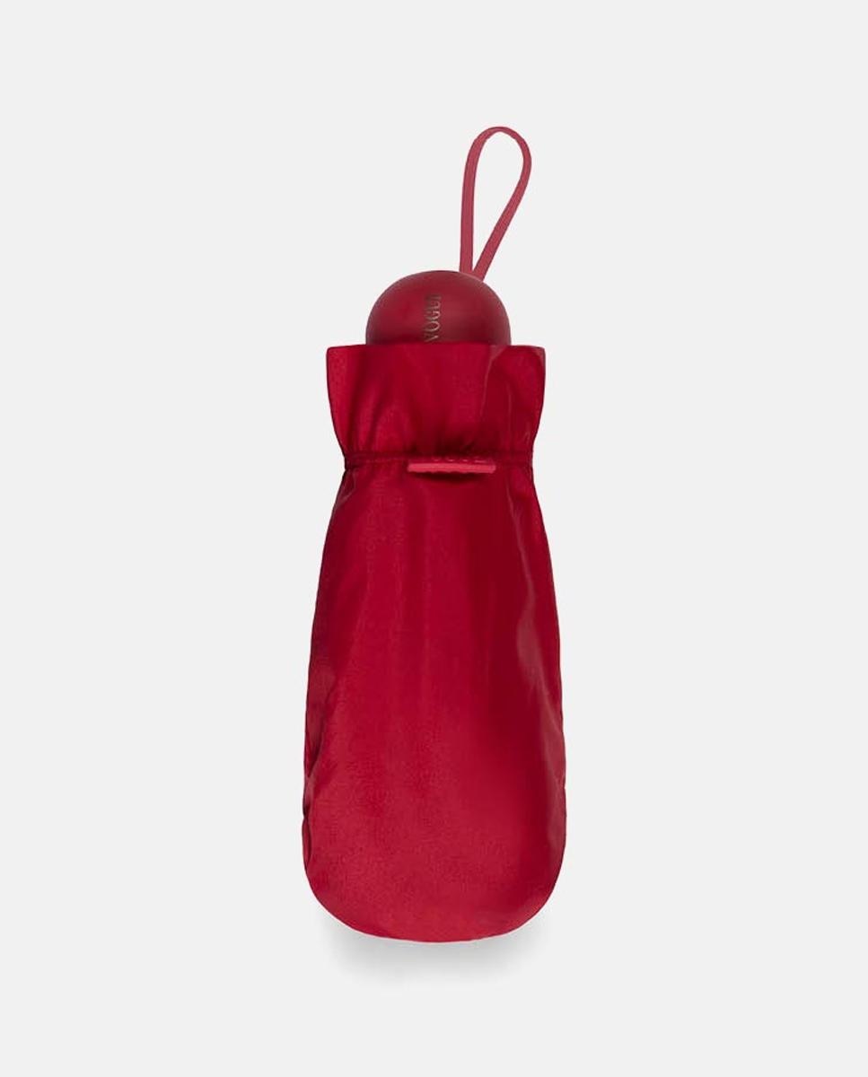Guarda-Chuva Mini Manual UV Light Vermelho-2