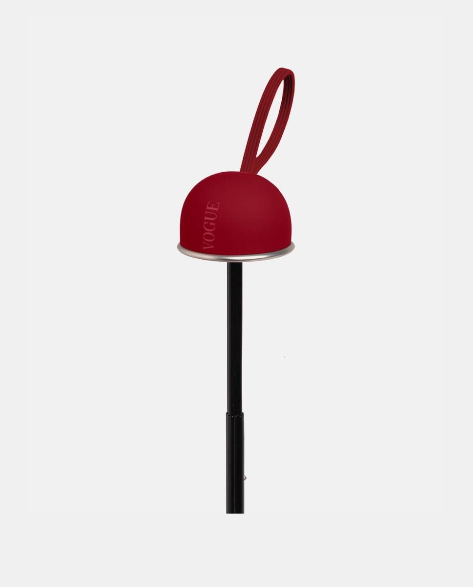 Guarda-Chuva Mini Manual UV Light Vermelho-3