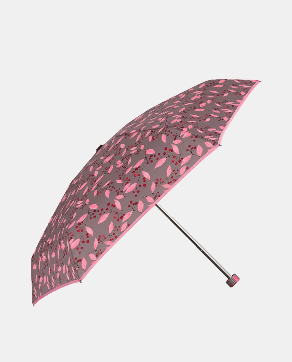 Imagem 0 de Guarda-Chuva Dobrável Mini 51/6 Manual com Impressão de Folhas Pequenas