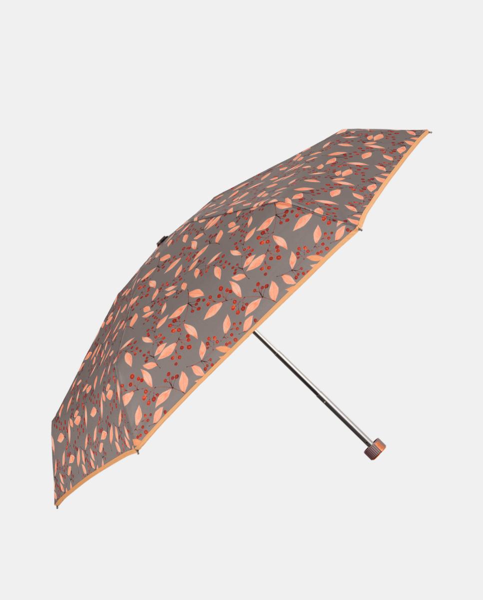 Imagem 0 de Guarda-Chuva Dobrável Mini 51/6 Manual com Impressão de Folhas Pequenas