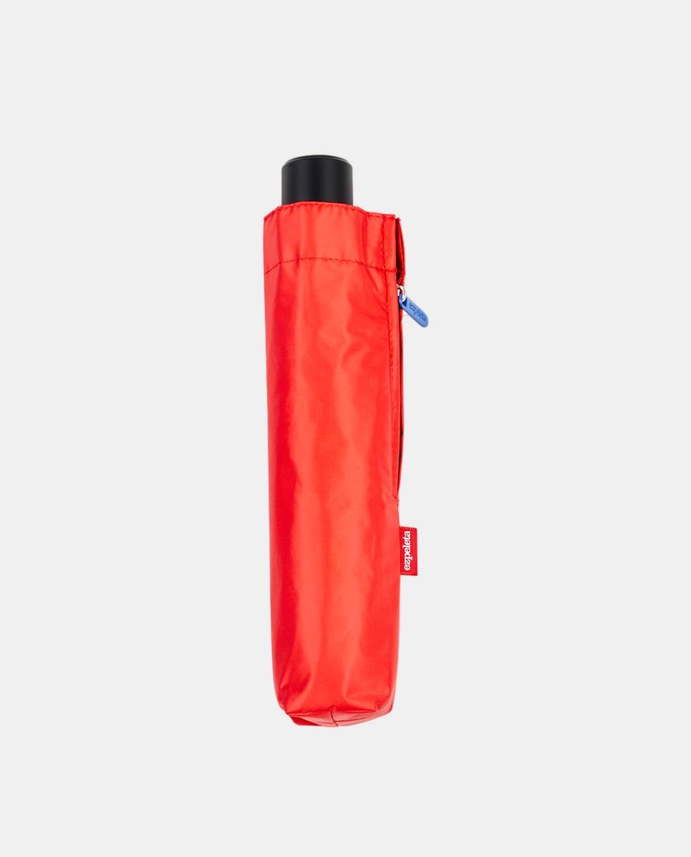 Guarda-Chuva Manual UPF50+ em Tecido Especial Liso Vermelho-3