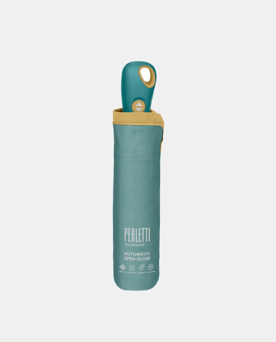 Guarda-Chuva Dobrável 54/8 Automático de Microfibra Verde Água-2