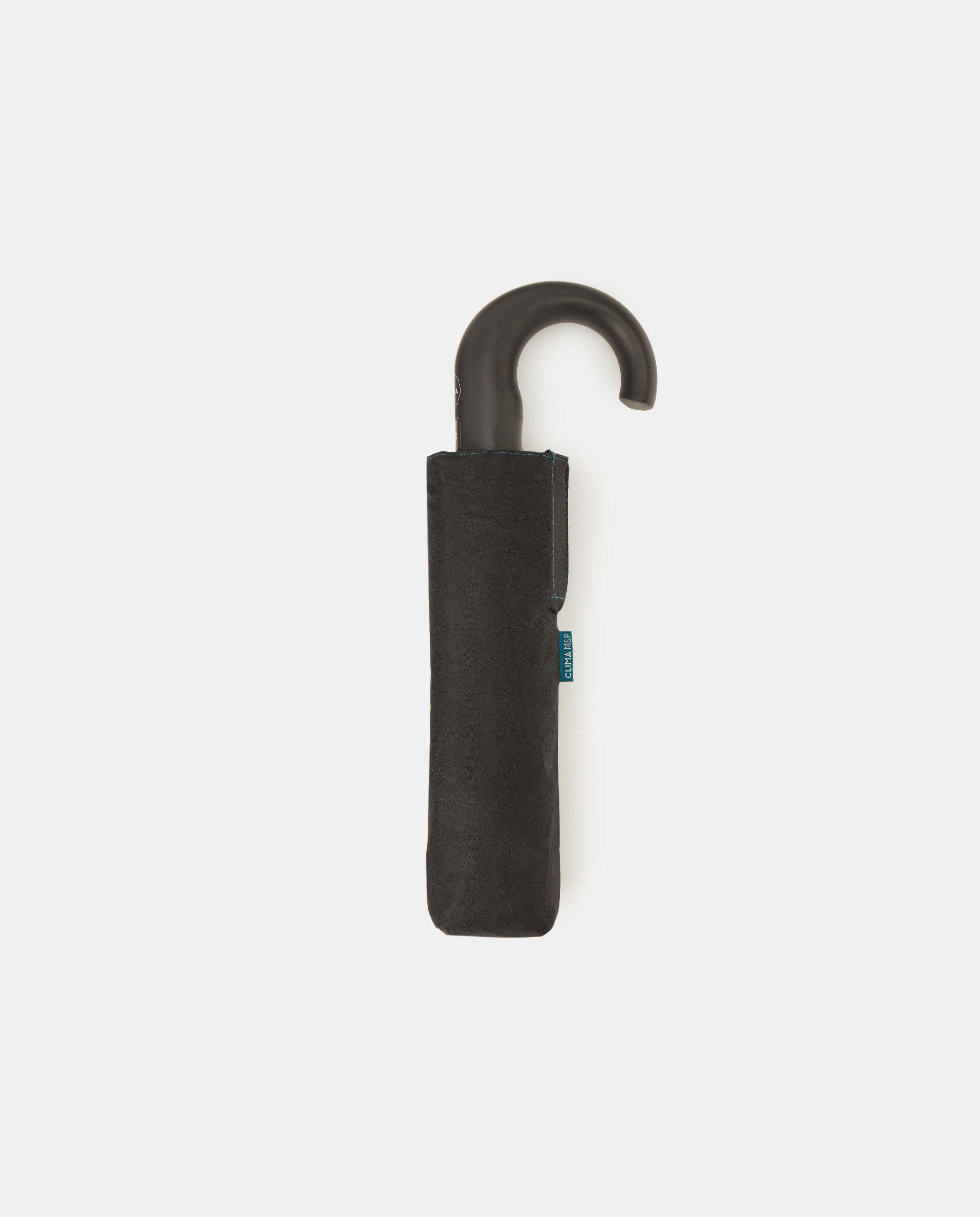 Guarda-chuva mini automático preto liso Preto-2