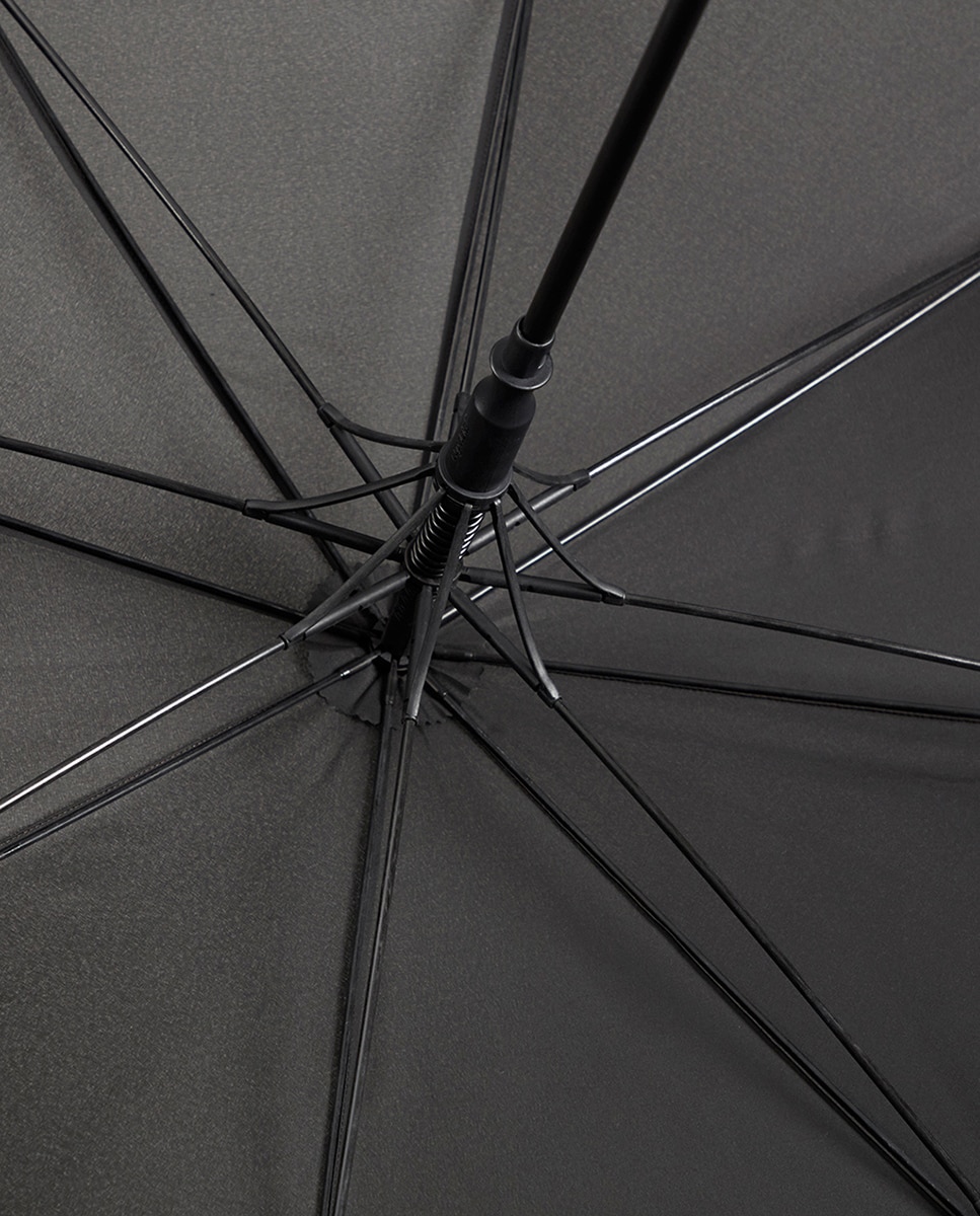 Guarda-chuva grande Ezpeleta automático preto liso Preto-3