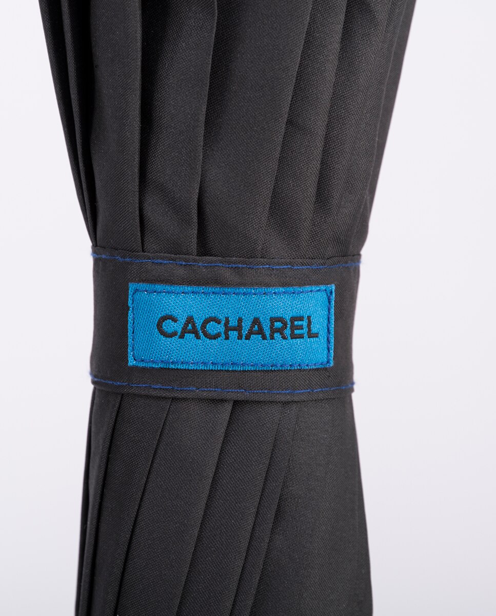 Paraguas largo automático. Mango curvado. - Cacharel - Negro Negro-5