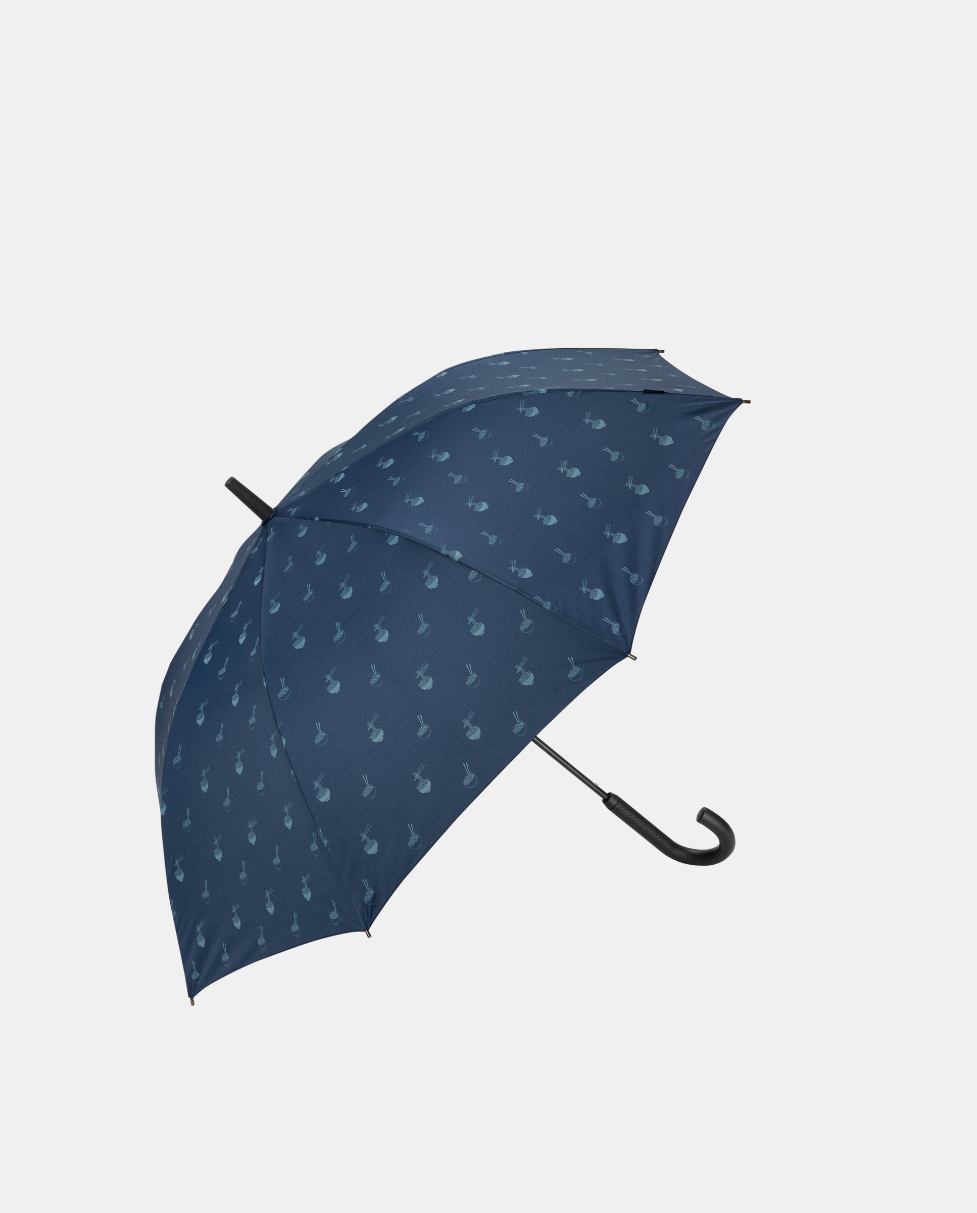 Guarda-Chuva Comprido Automático Estampado com Sistema Anti-Vento - Azul Azul-1