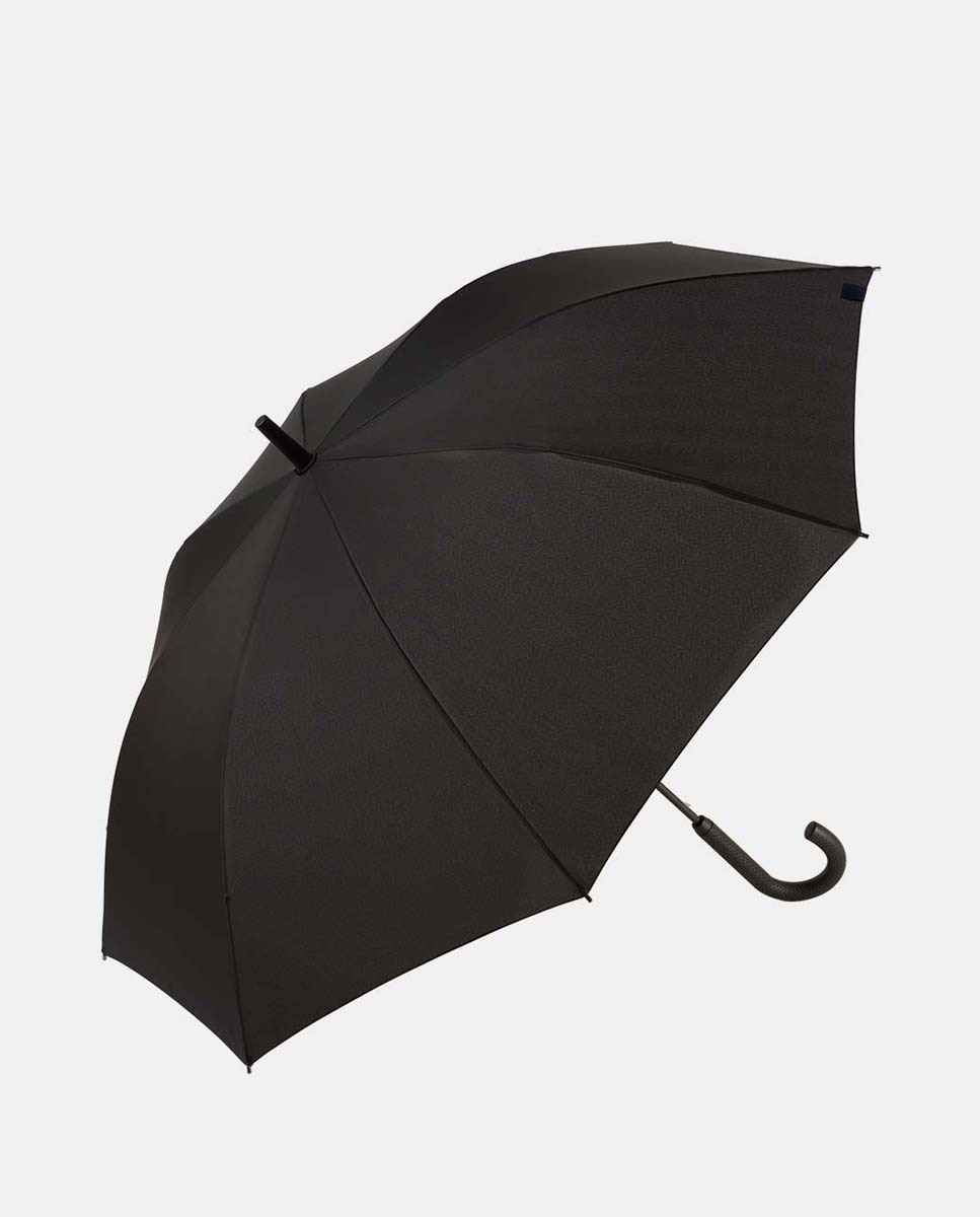 Imagem 0 de Guarda-Chuva Comprido Automático "Black" com Sistema Windproof. Fabricado em Poliéster Reciclado e Reciclável.