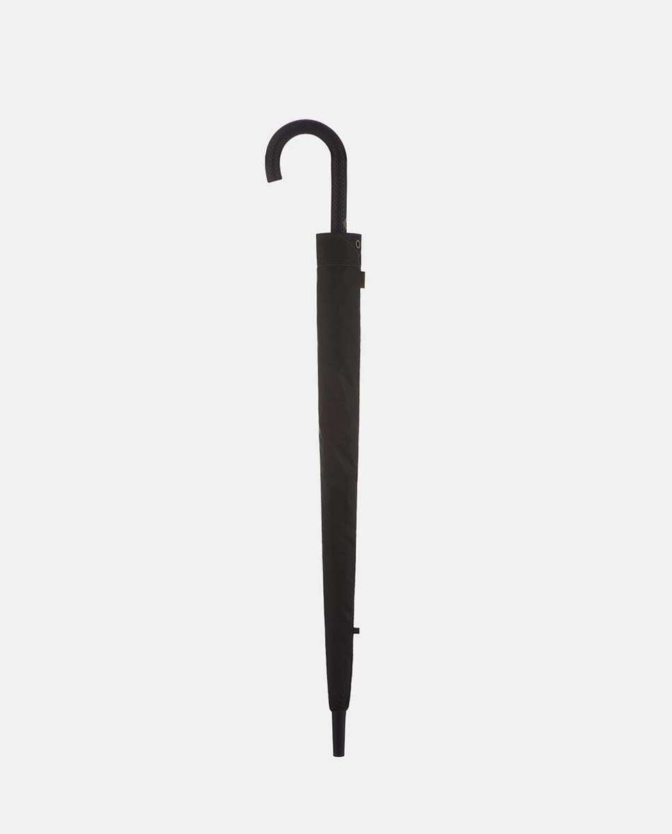 Guarda-Chuva Comprido Automático "Black" com Sistema Windproof. Fabricado em Poliéster Reciclado e Reciclável Preto-2