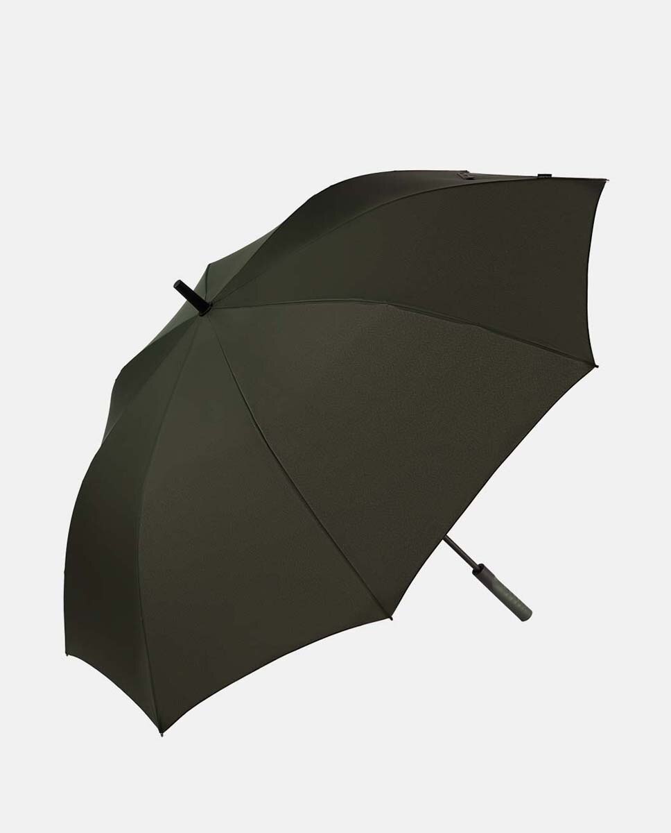 Guarda-Chuva Golf Automático de Punho Direito. Com Tecnologia Windproof e Tecido em Poliéster Reciclado e Reciclável Preto-1