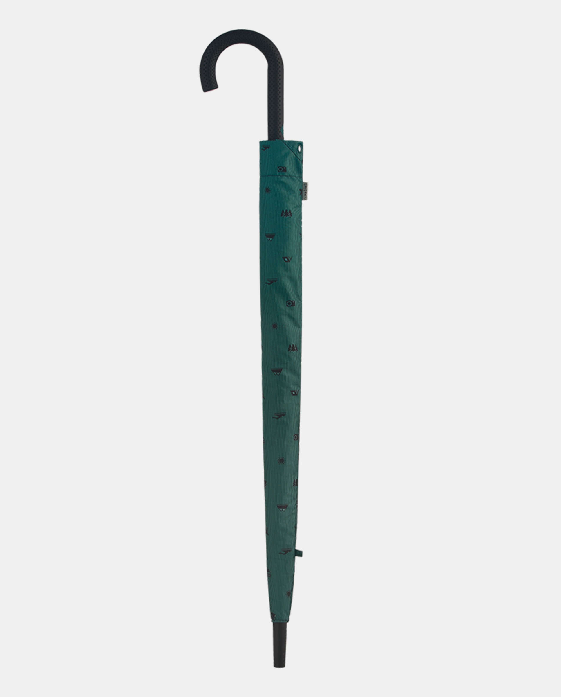 Guarda-Chuva Comprido Automático "Adventure" com Tecnologia Windproof e Tecido em Poliéster Reciclado e Reciclável. Estampado com Motivos Aventureiros Verde-2