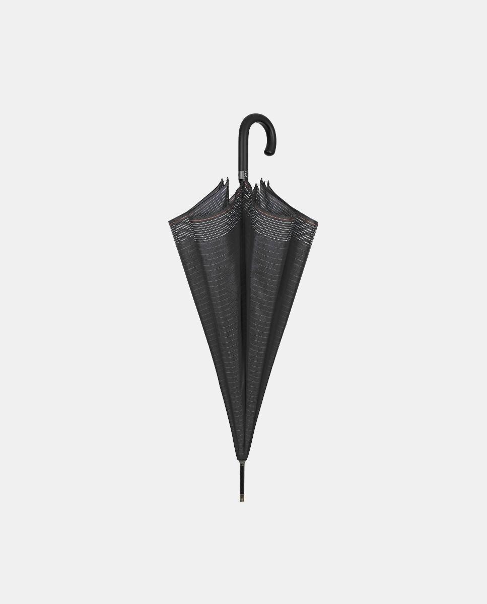 Guarda-Chuva Golf Automático Antivento em Microfibra com Varetas de Fibra de Vidro Preto-2
