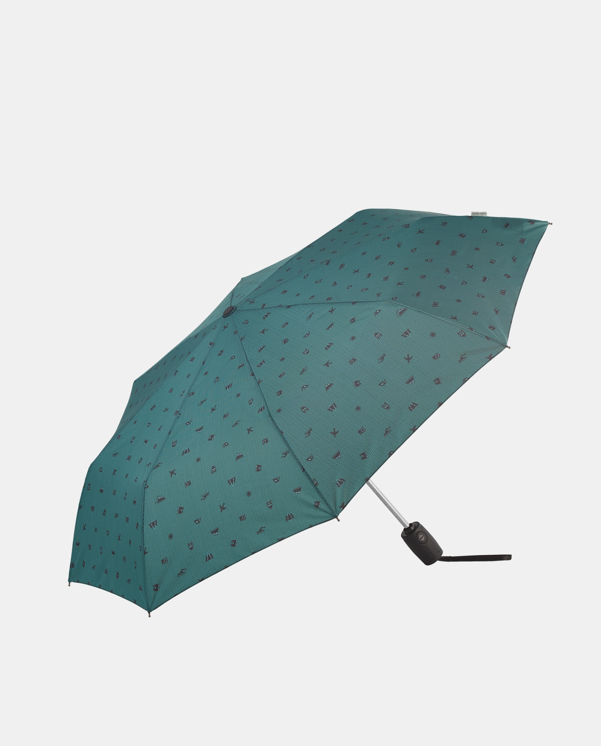 Imagem 0 de Guarda-Chuva Dobrável Abre e Fecha "Adventure" com Tecnologia Windproof e Tecido em Poliéster Reciclado e Reciclável. Estampado com Motivos Aventureiros.