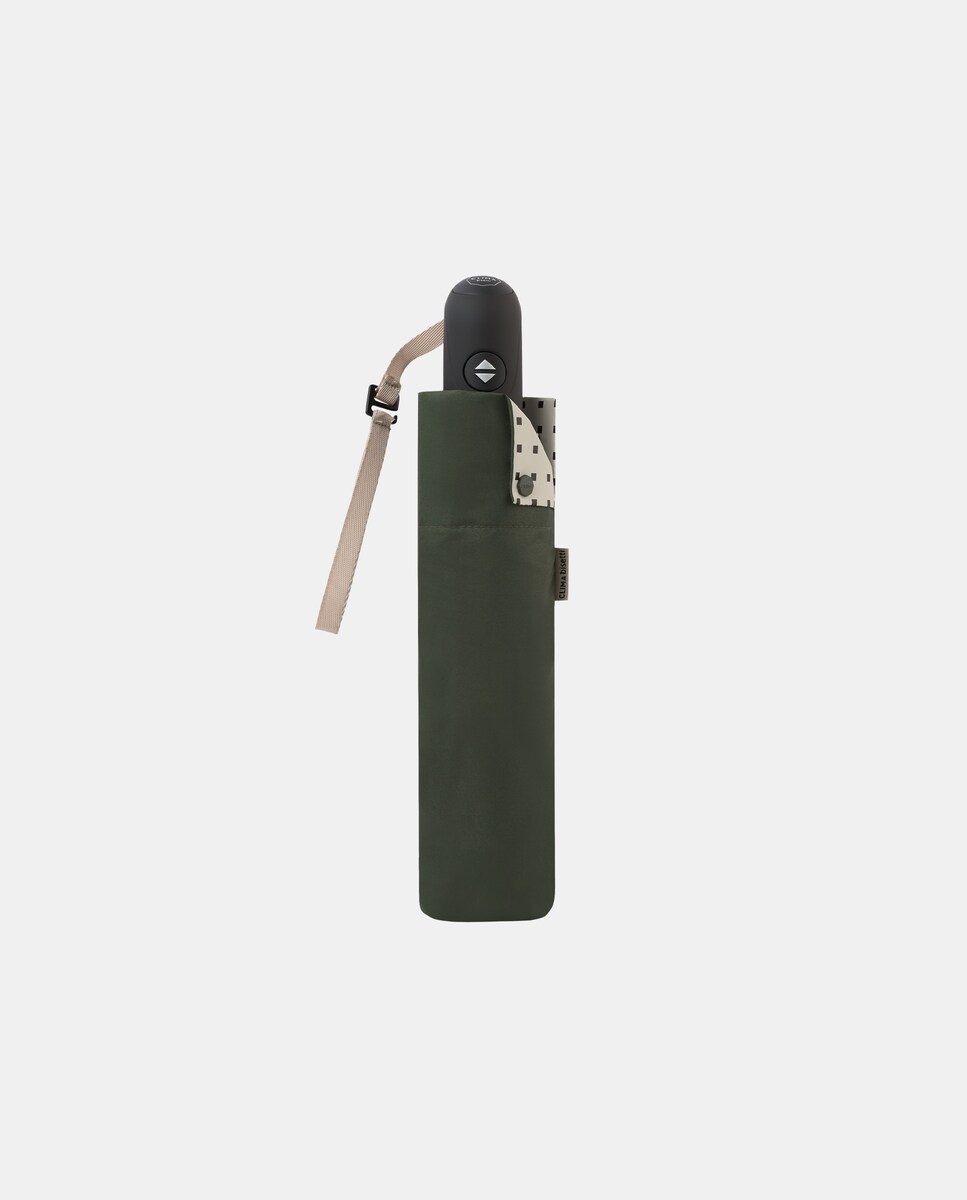 Guarda-Chuva Dobrável Manual "Color Block" com Sistema Windproof. Fabricado em Poliéster Reciclado e Reciclável. Verde-2
