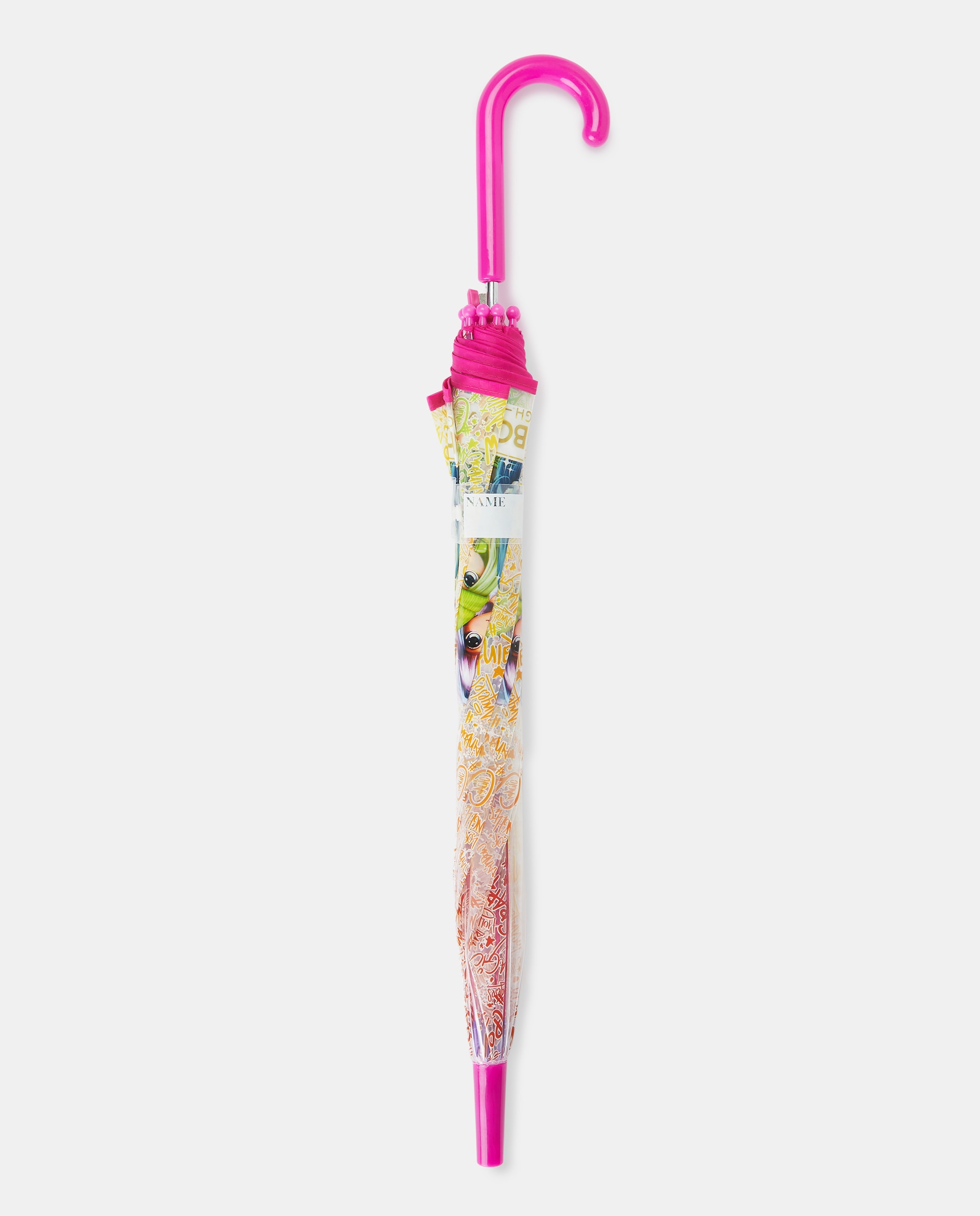 Guarda-chuva infantil automático de tecido transparente Perletti Rosa-2