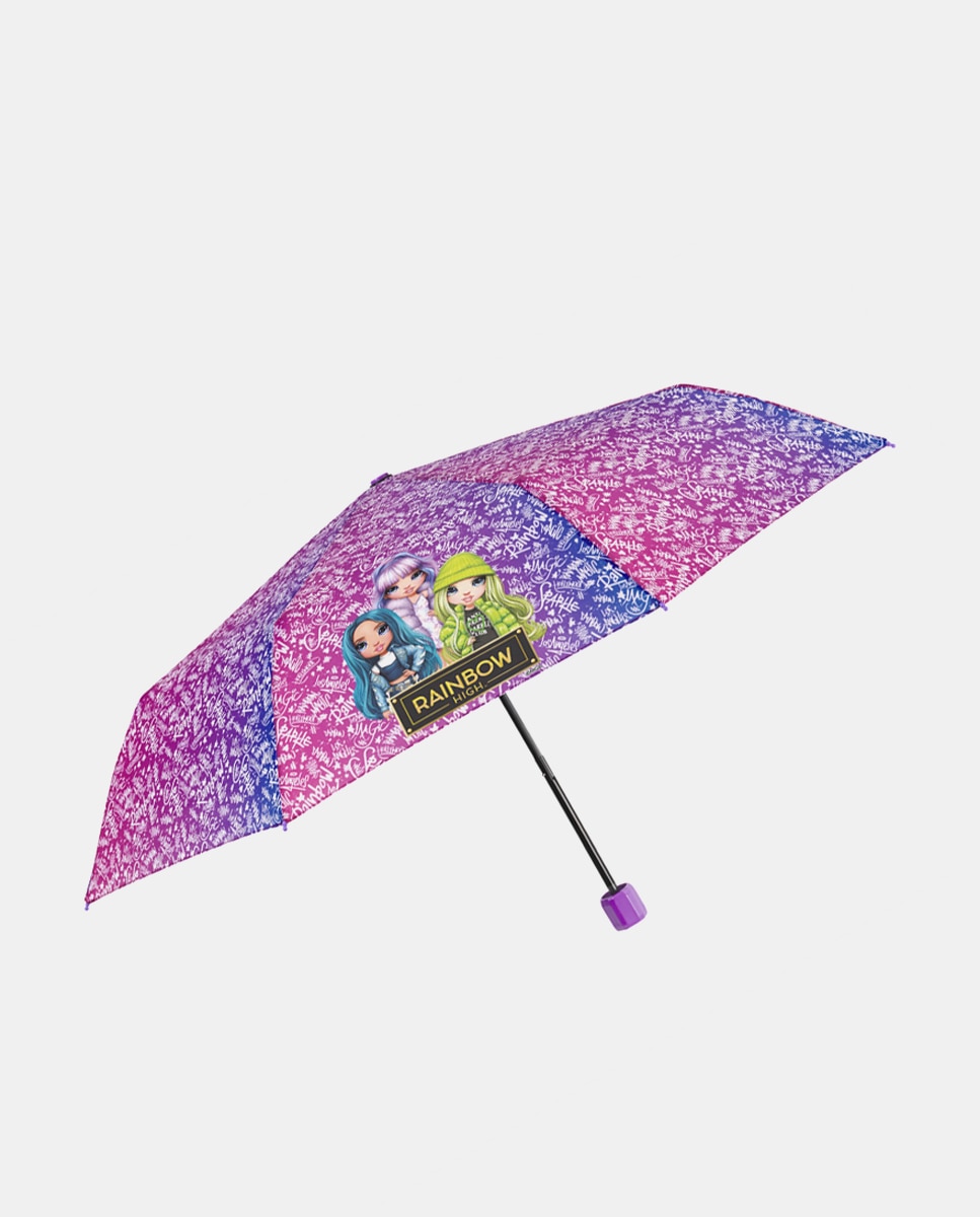 Guarda-chuva infantil dobrável manual em tom roxo Perletti Roxo-1