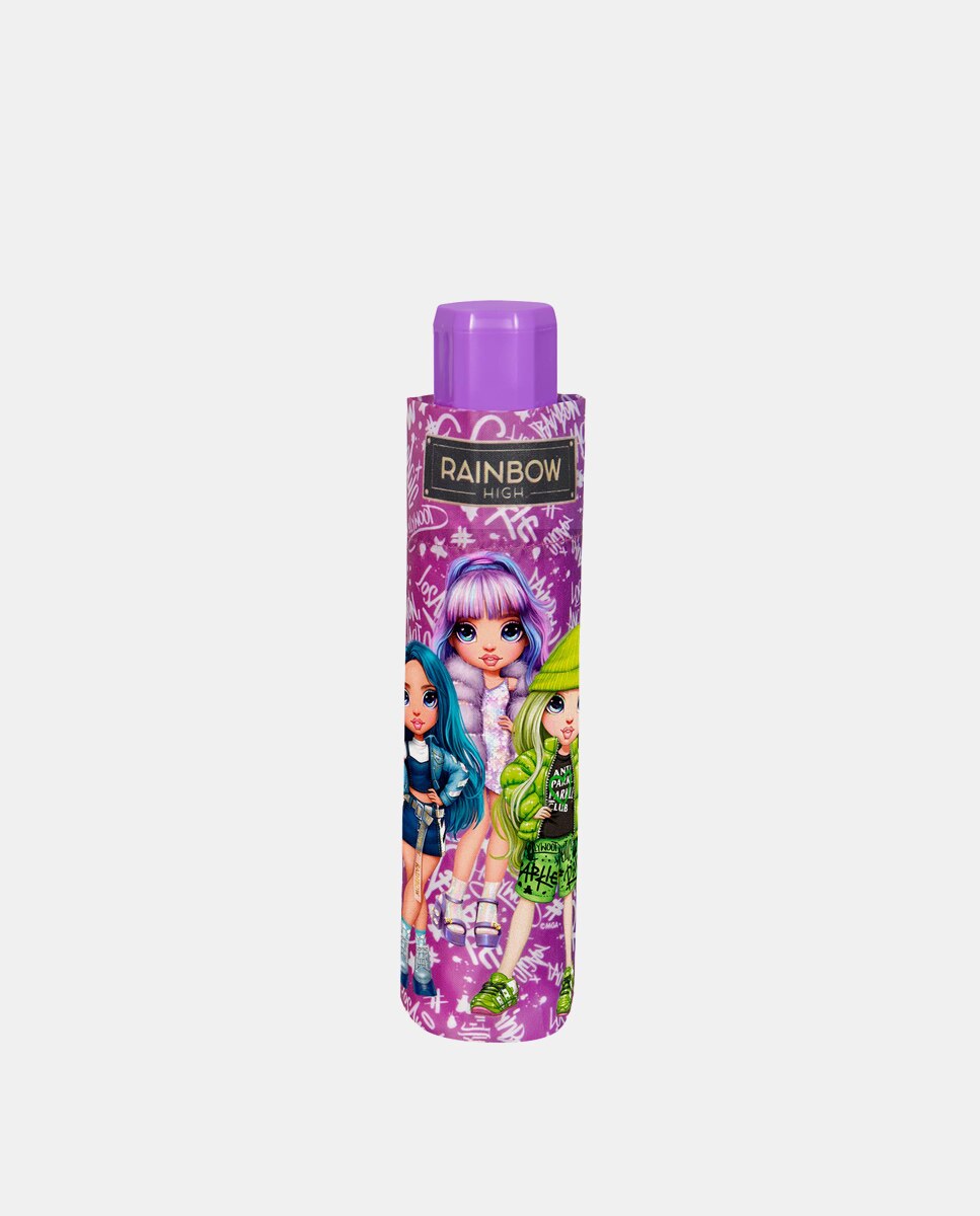 Guarda-chuva infantil dobrável manual em tom roxo Perletti Roxo-3