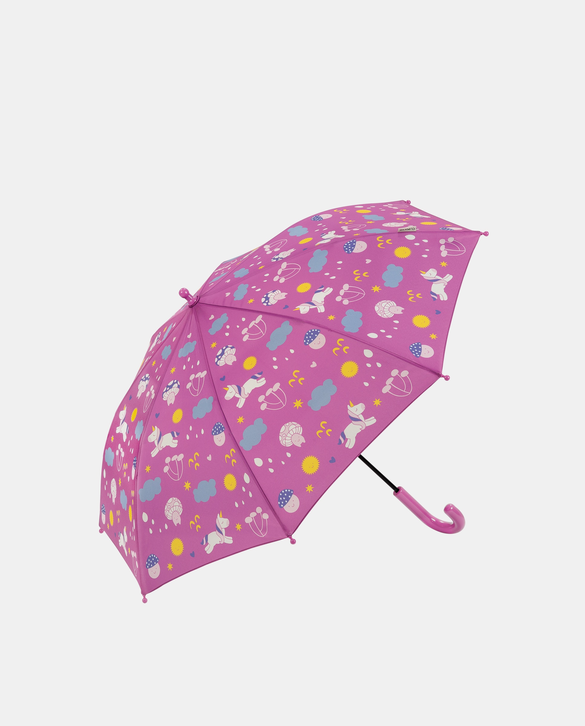 Imagem 0 de Guarda-Chuva Infantil Comprido Manual com Estampado - Rosa