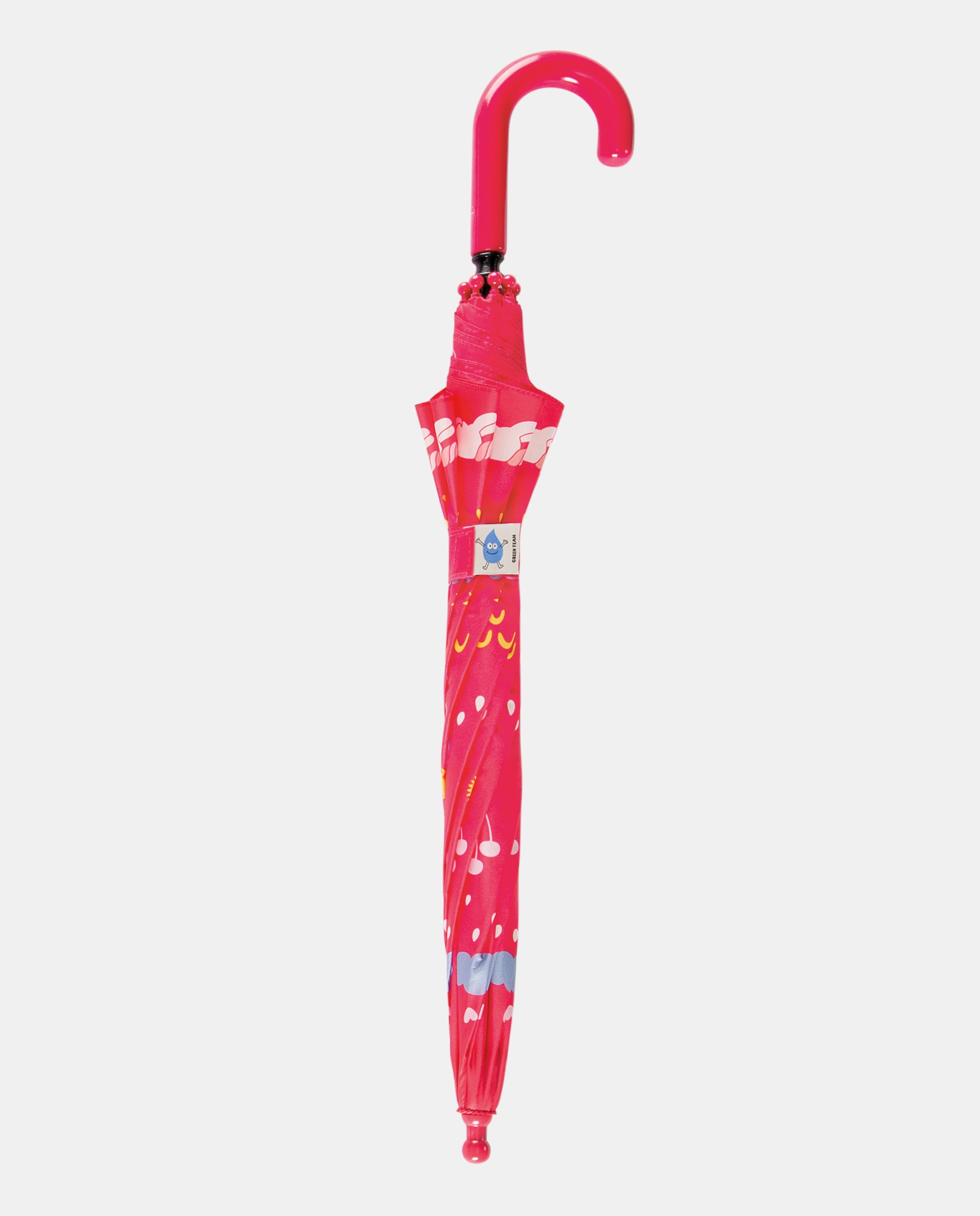 Guarda-Chuva Infantil Comprido Manual com Estampado - Vermelho Clima Kids Fúcsia-2