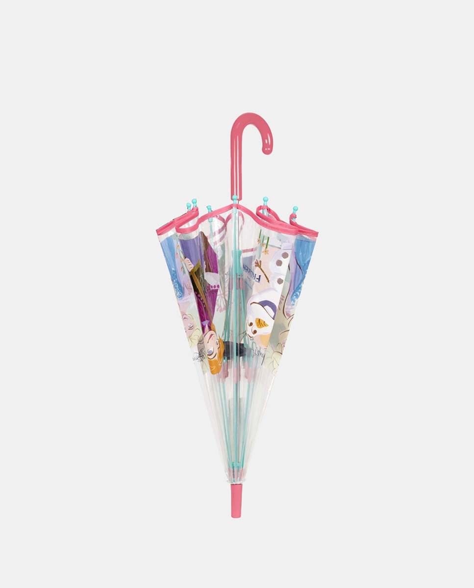 Guarda-Chuva Infantil Manual com Cúpula Transparente Perletti Rosa-2