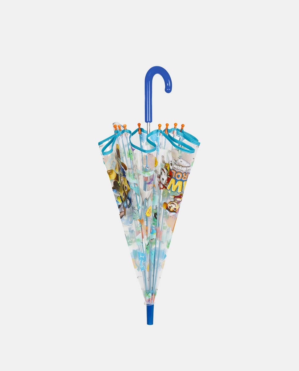 Guarda-Chuva Infantil Manual com Cúpula Transparente Perletti Azul-2