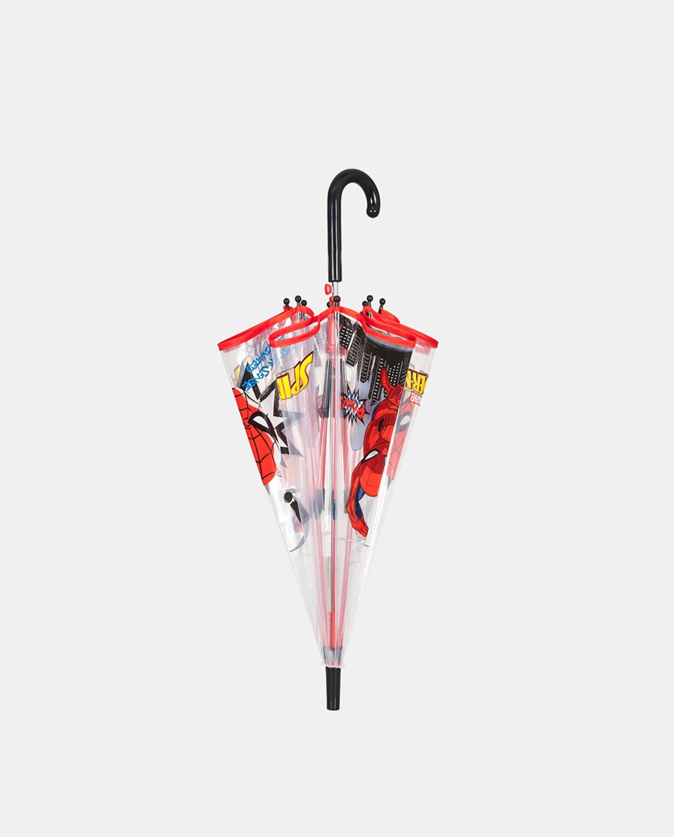 Guarda-Chuva Infantil Manual com Cúpula Transparente Perletti Vermelho-2