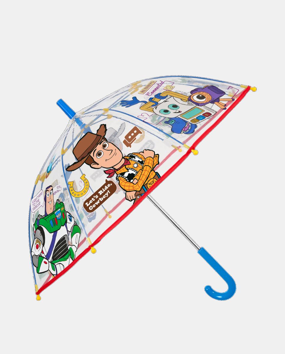 Imagem 0 de Guarda-Chuva Infantil 45/8 Manual com Forma de Cúpula POE Transparente Toy Story 5 Antivento com Varetas de Fibra de Vidro.