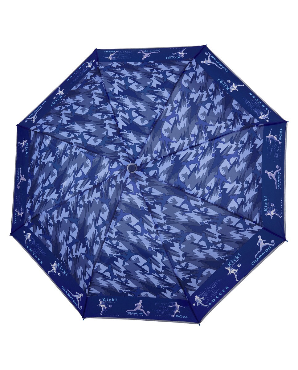 Guarda-Chuva Infantil Dobrável com Estampado de Camuflagem - Azul Azul-2